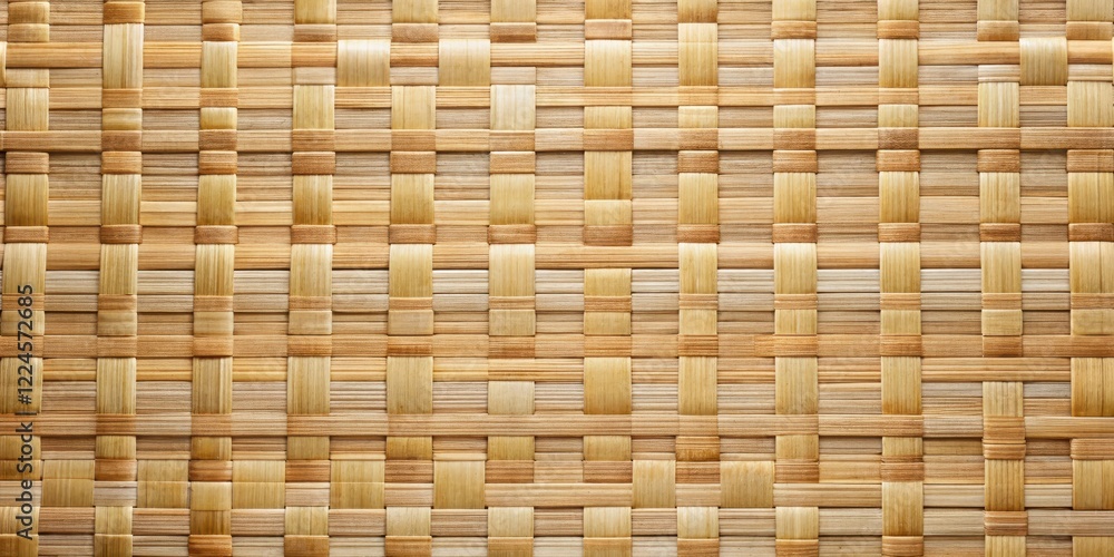 Natural, textured, woven bamboo mat background with subtle patterns and earthy tones, textile, natural fiber Natural, textured, woven bamboo mat background with subtle patterns and earthy tones, textile, natural fiber