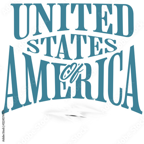 United States Of America - Ready to Use Graphic Design Illustration