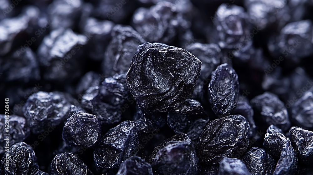 Closeup of freeze dried blueberries as background Closeup of freeze dried blueberries as background