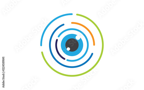 Branding Identity Corporate Health Eye Care vector Logo design