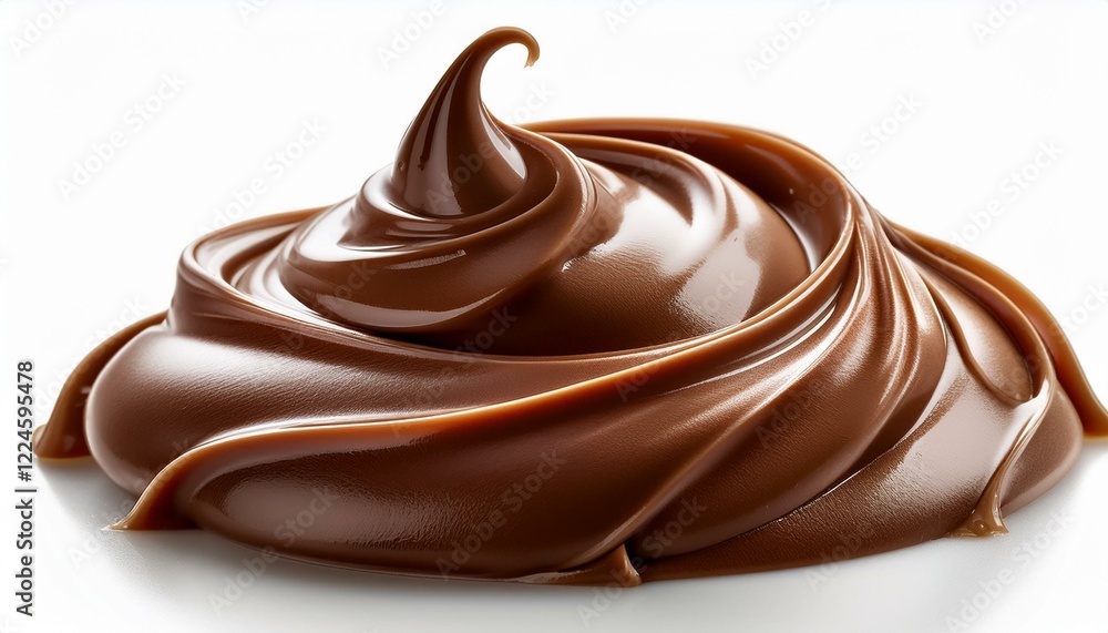 Chocolate vanilla flavord cream white background Chocolate vanilla flavord cream white background