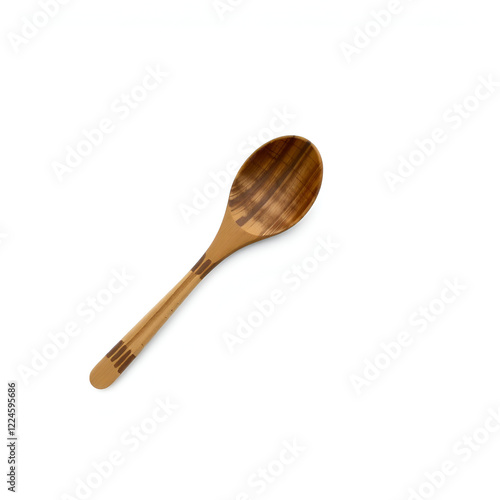 Wooden spoon isolated photo