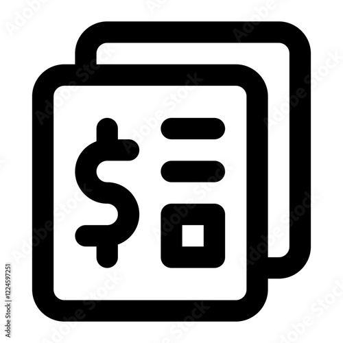 Bank Book Line Icon