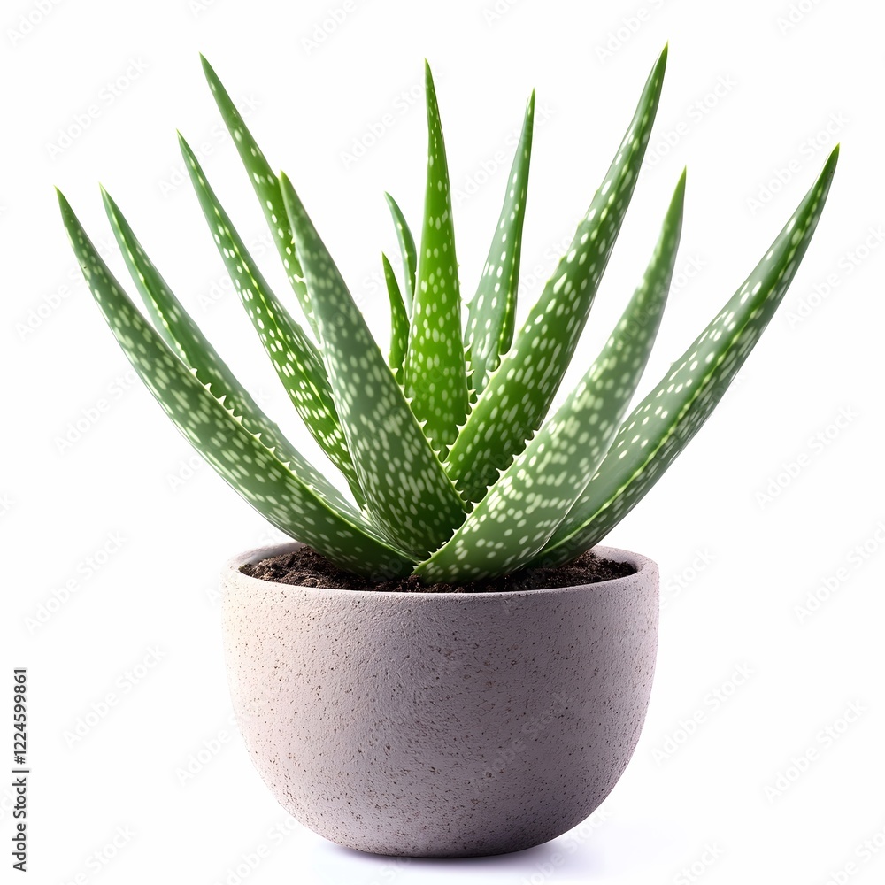 Aloe vera in a pot, isolated background. Aloe vera in a pot, isolated background.