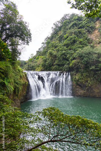 Beautiful Shifen Waterfall natural attraction in Taiwan