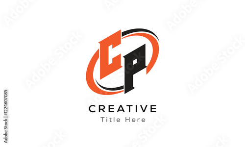 Free Download CP creative letter logo with circle area. Initial letter CP linked circle uppercase monogram logo. CP initial letter logo vector design. - GFXLoad