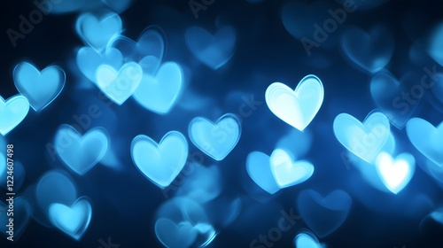 blue bokeh background