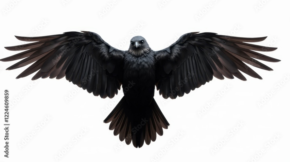 Naklejka premium Glowing Red Veined Leather Dragon Wings