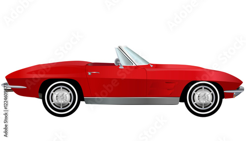 Classic convertible sport car