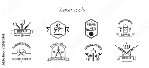 Tools and Service icons set