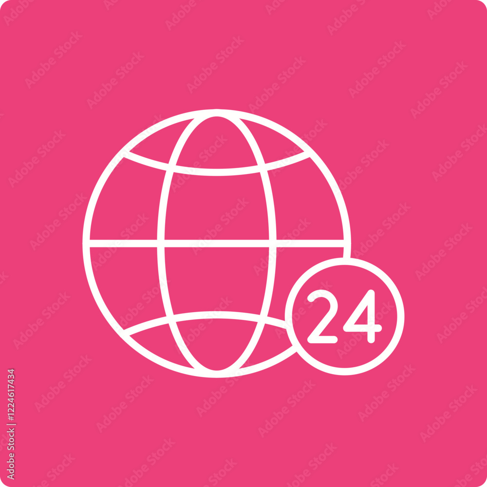 24 Hours Icon 24 Hours Icon