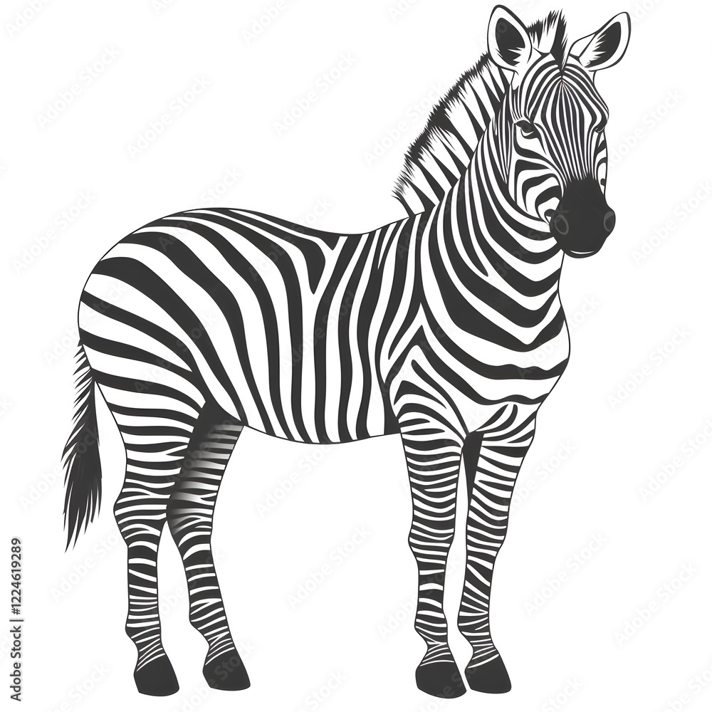 Obraz premium zebra vector illustration