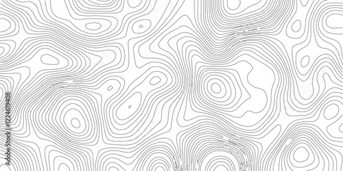 Abstract topographic contours map background .Topographic background and texture, monochrome image. Topography and geography map grid abstract backdrop. Business concept. Topography map concept.