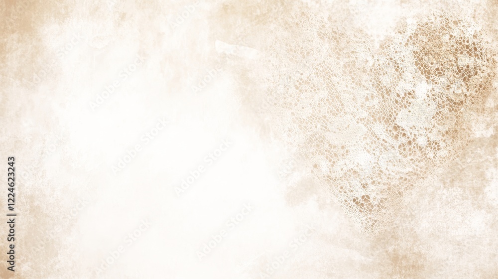 Delicate Beige Lace Fabric Texture Background