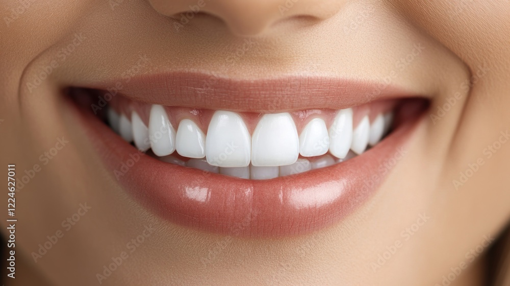 Radiant Smile: A Close-Up of Perfect Teeth and Healthy Gums Radiant Smile: A Close-Up of Perfect Teeth and Healthy Gums