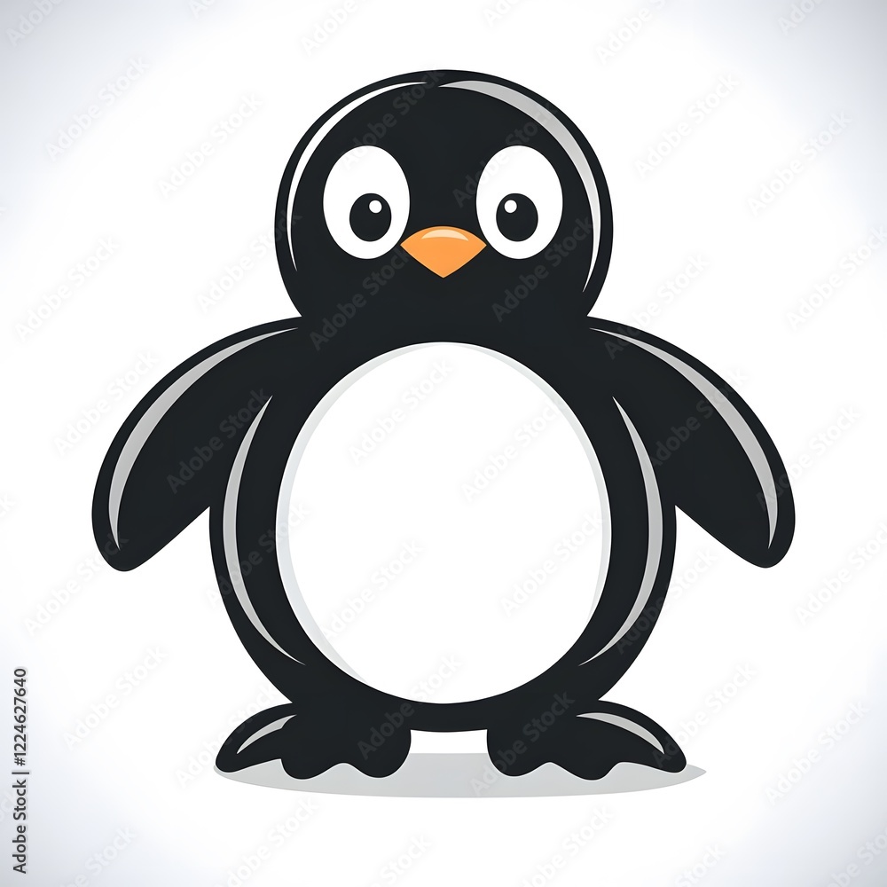 Obraz premium penguin on a white background