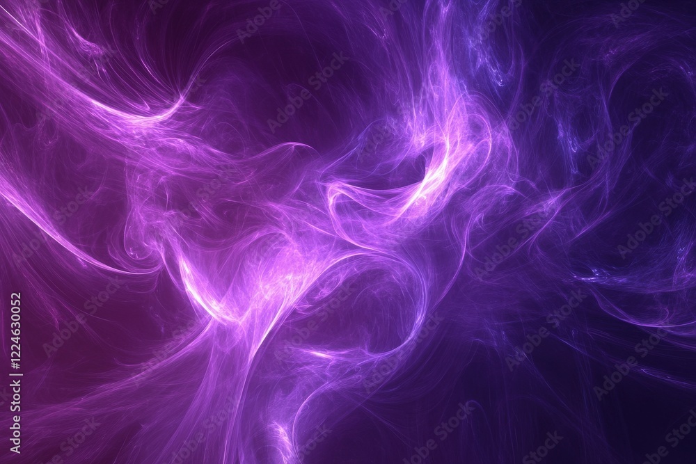 An abstract visualization of financial success, glowing in purple hues. An abstract visualization of financial success, glowing in purple hues.
