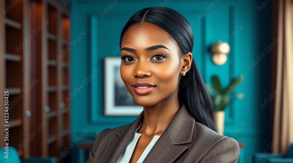 Fototapeta premium Portrait of a beautiful female businesswoman.