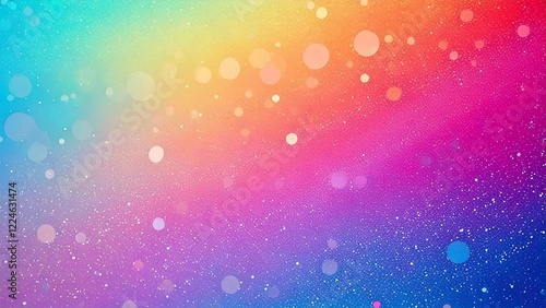 キラキラのレインボー パステルカラーの背景素材 チラシ・バナー・動画素材 AI生成素材