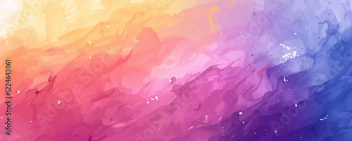Colorful vector abstract background with watercolor effect.