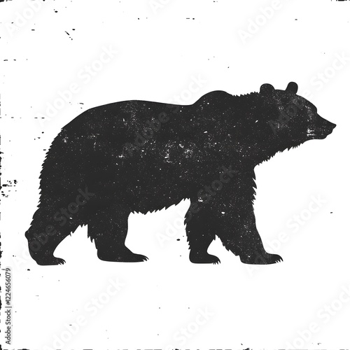 silhouette of a bear