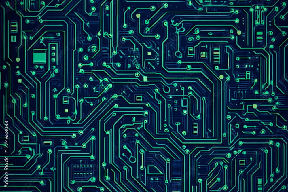 Abstract close-up of a glowing blue digital circuit board, showcasing intricate connections and technological design on a black background.
Abstract close-up of a glowing blue digital circuit board, showcasing intricate connections and technological design on a black background.