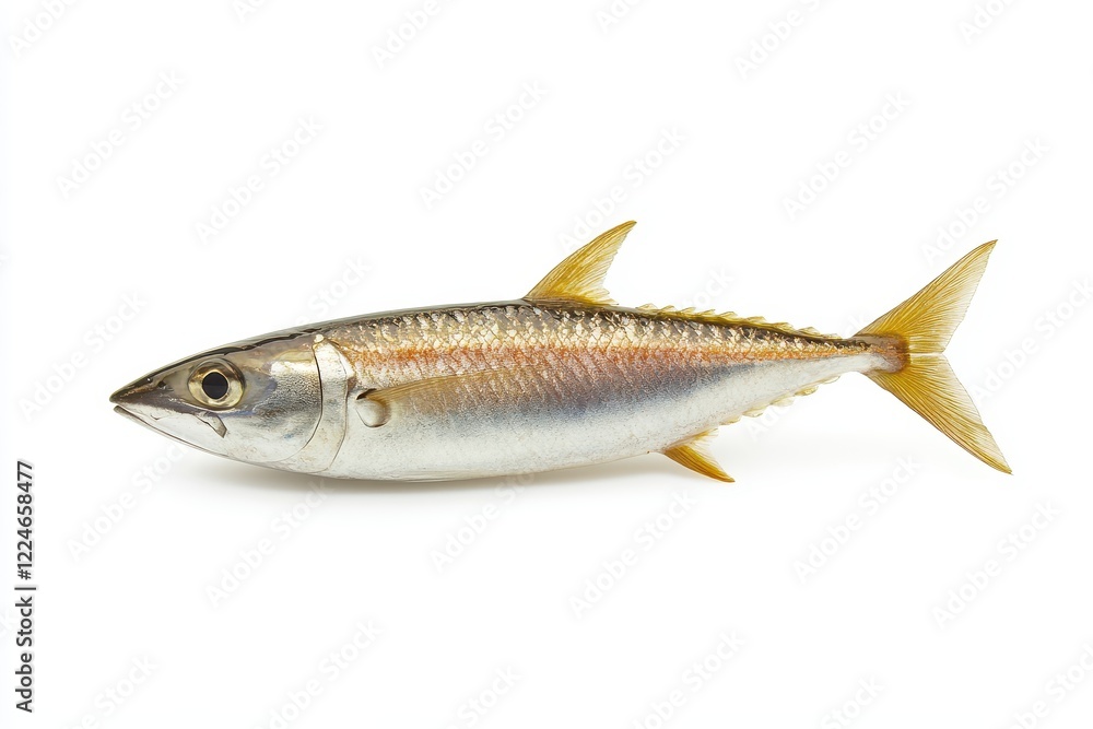 Silverfish, isolated, studio, white background, seafood Silverfish, isolated, studio, white background, seafood