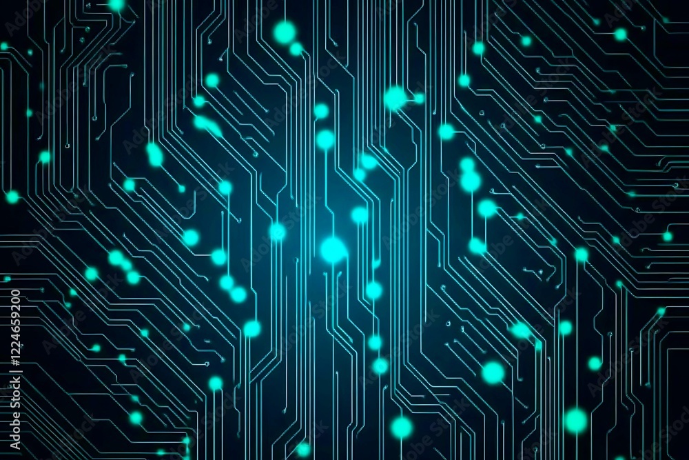 Abstract close-up of a glowing blue digital circuit board, showcasing intricate connections and technological design on a black background.
Abstract close-up of a glowing blue digital circuit board, showcasing intricate connections and technological design on a black background.