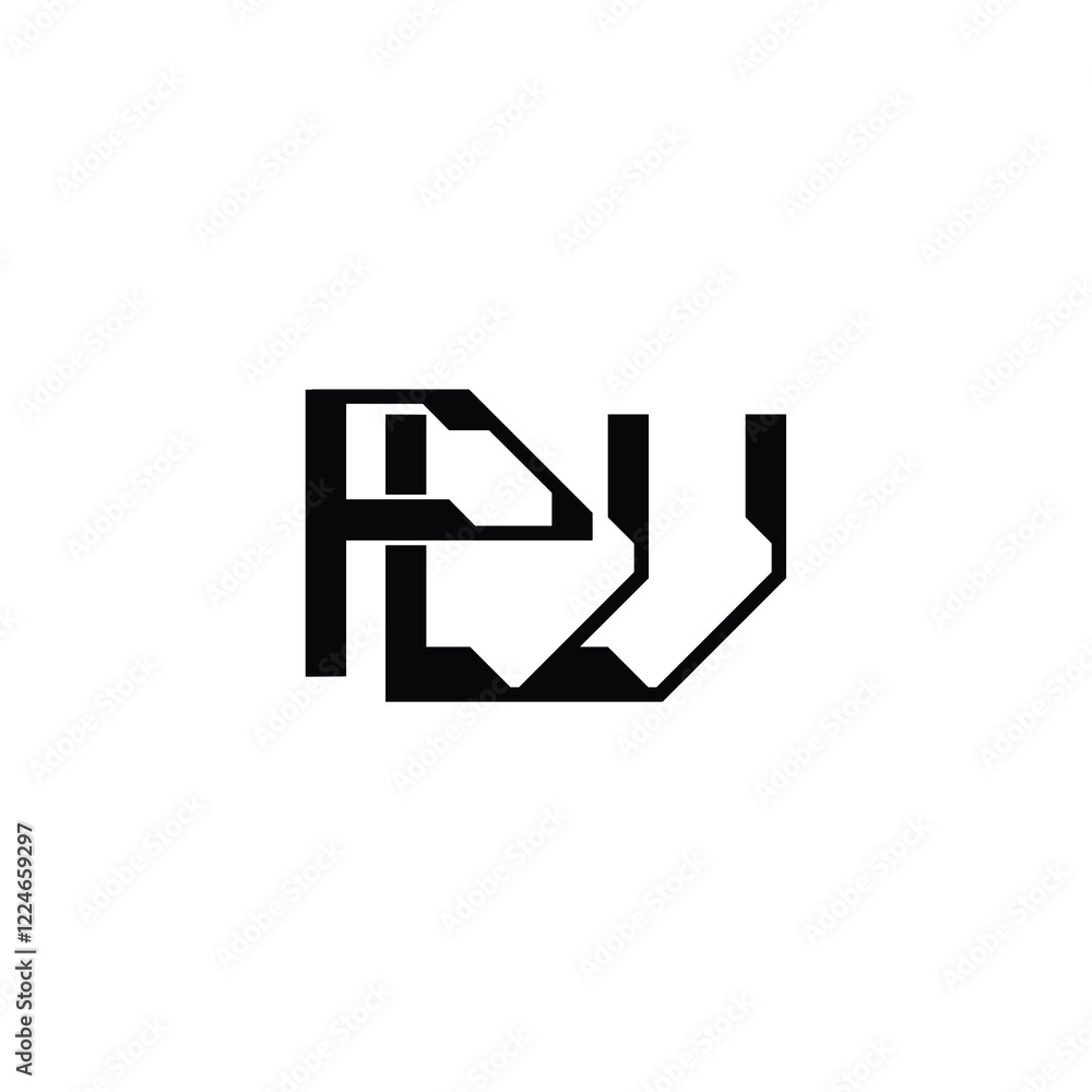 PW monogram logo design letter text name symbol monochrome logotype alphabet character simple logo PW monogram logo design letter text name symbol monochrome logotype alphabet character simple logo