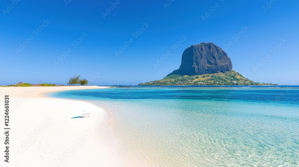 Naklejka premium Secluded Tropical Island Beach