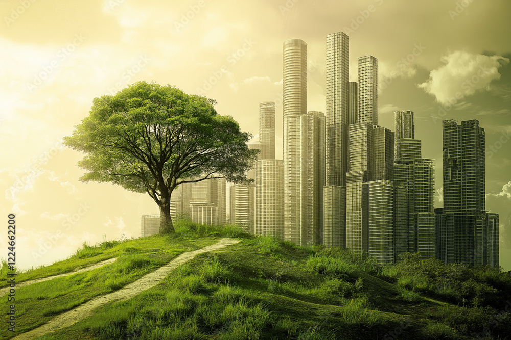 Fototapeta premium Sustainable environment vintage images