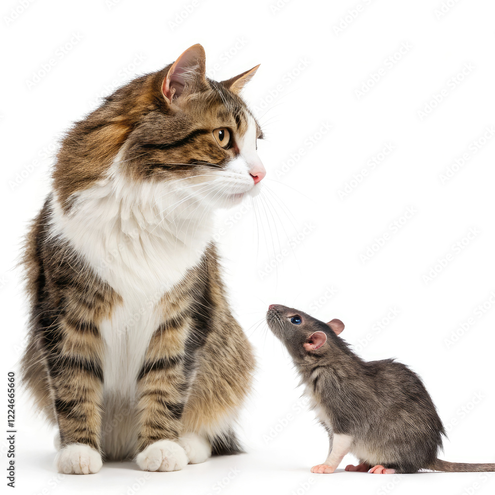 Obraz premium cat and mouse
