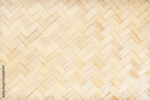 close up woven bamboo pattern texture background