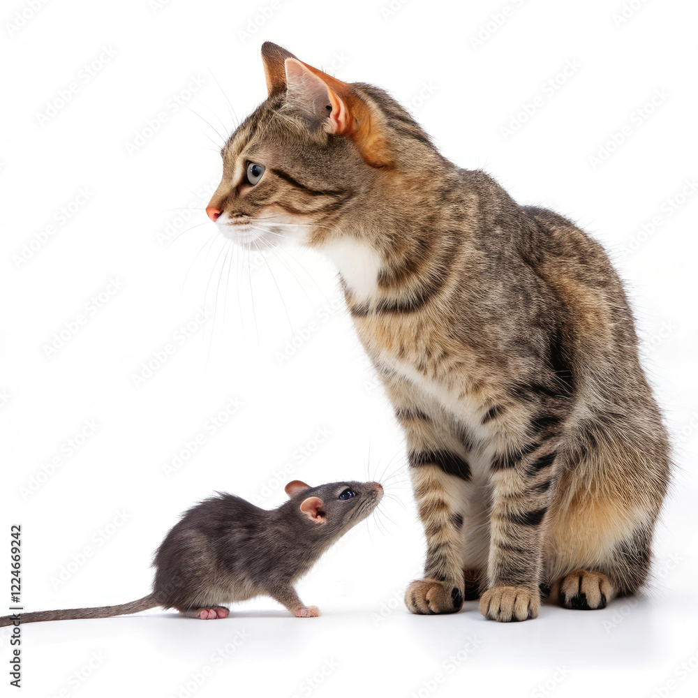 Obraz premium cat and mouse