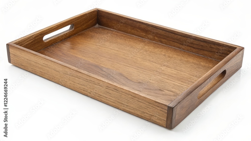 Rectangular Wooden Serving Tray with Handles Rectangular Wooden Serving Tray with Handles