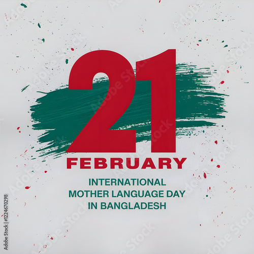 21 february international mother language day social media post design with bangladesh flag photo