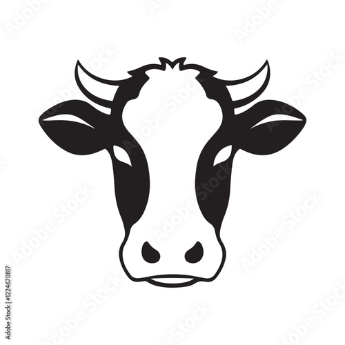 cow isolated on white