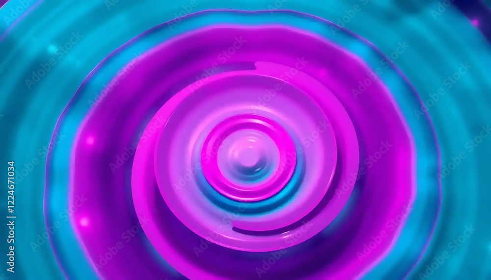 Abstract swirling neon purple and blue circles Abstract swirling neon purple and blue circles