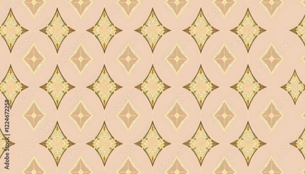 Elegant Gold Diamond Pattern on Beige Background Elegant Gold Diamond Pattern on Beige Background