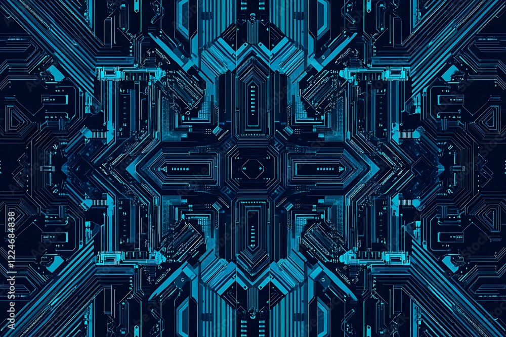 Abstract close-up of a glowing blue digital circuit board, showcasing intricate connections and technological design on a black background.
Abstract close-up of a glowing blue digital circuit board, showcasing intricate connections and technological design on a black background.