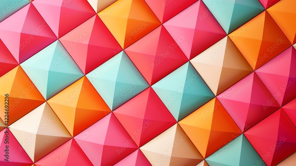 Geometric pattern of colorful pyramids. Geometric pattern of colorful pyramids.