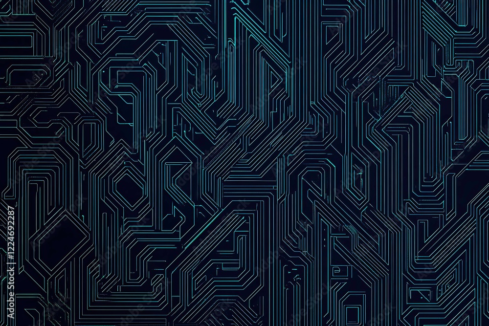 Abstract close-up of a glowing blue digital circuit board, showcasing intricate connections and technological design on a black background.
Abstract close-up of a glowing blue digital circuit board, showcasing intricate connections and technological design on a black background.