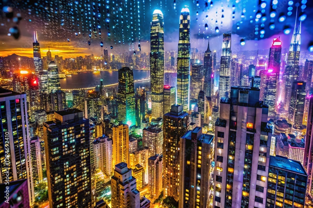 Hong Kong Skyline Night & Day Macro Photography: Vibrant Cityscapes, Architectural Details Hong Kong Skyline Night & Day Macro Photography: Vibrant Cityscapes, Architectural Details