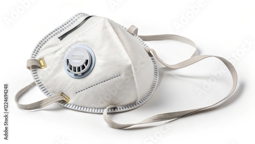 White Respirator Mask with Valve