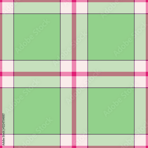 Pretty pastel green and pink plaid pattern. Seamless textile design ideal for fashion, home decor, and website backgrounds.