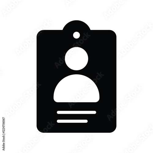 Person Information icon. Curriculum Vitae symbol