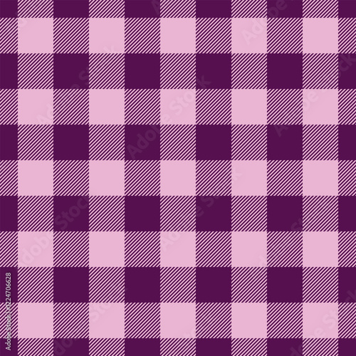 Mexican tartan texture fabric, upscale background seamless textile. Messy pattern vector check plaid in magenta and light colors.