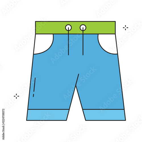 Stylish Resort Shorts Vector Icon Design