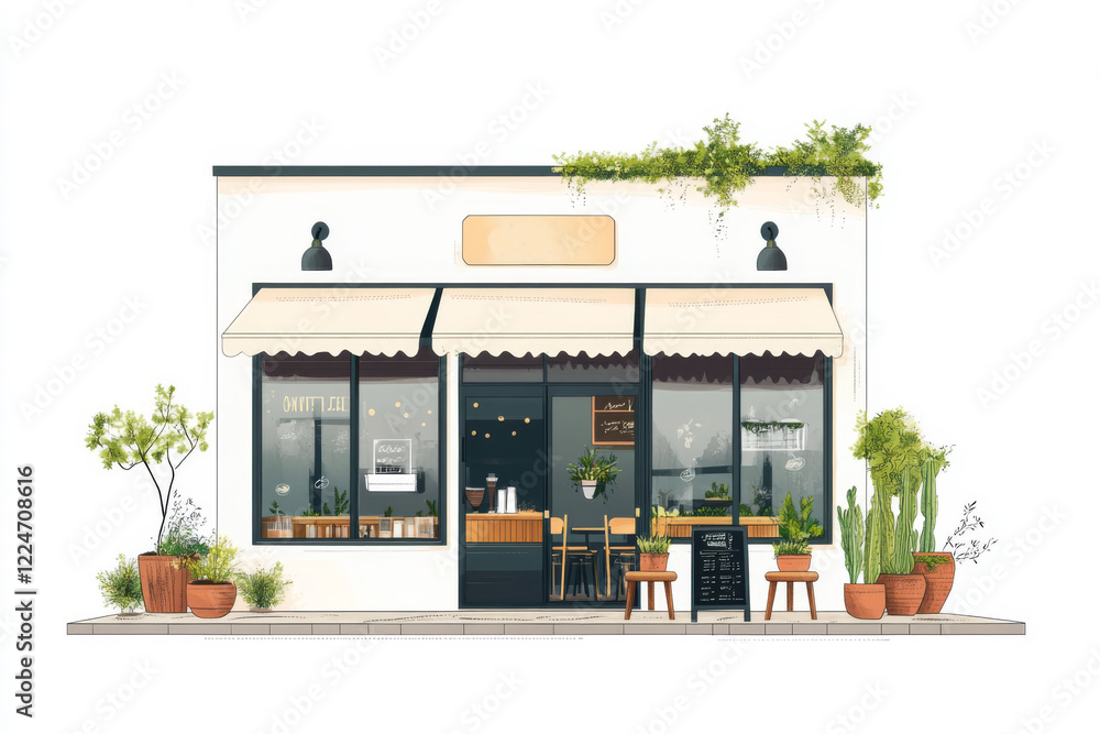 custom made wallpaper toronto digitalCharming Cafe with Welcoming Entrance