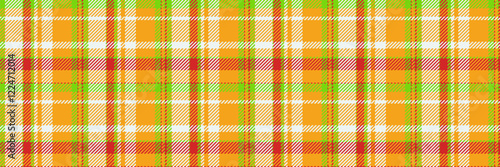 Vibrant orange, green, and white plaid pattern.  Perfect for textile designs, website backgrounds, or crafting projects.  This cheerful, seamless texture adds a touch of summery energy to any design.